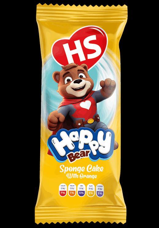 Happy Bear Sponge Cake With Orange
