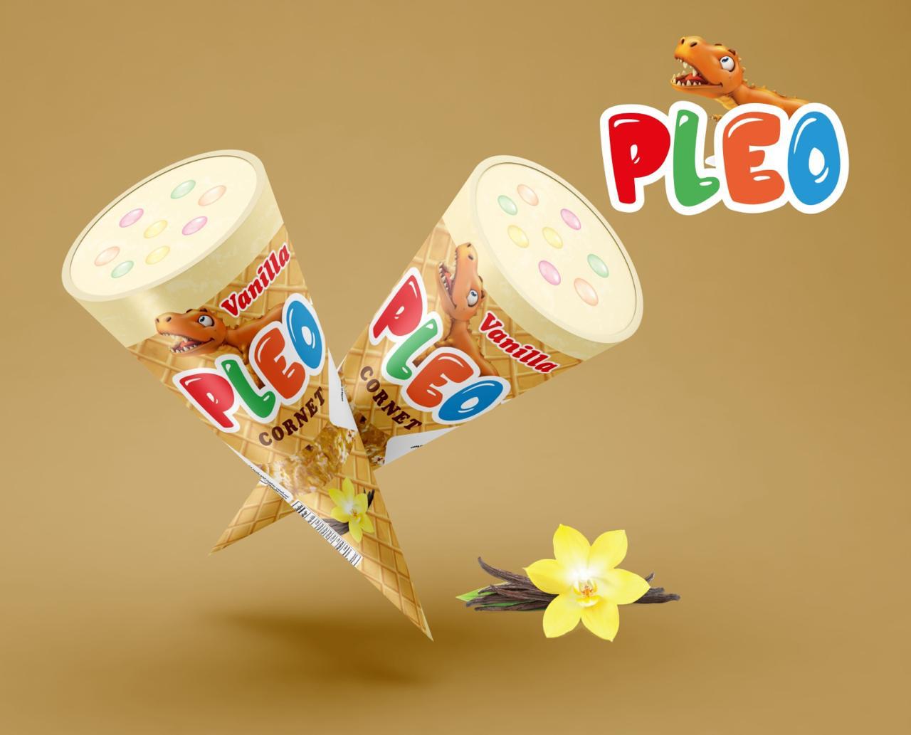 Pleo Vanilla Cornet